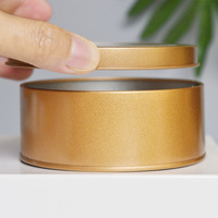 Boîte ronde en fer durable avec fenêtre transparente, boîte en métal hermétique pour bonbons, bijoux, articles de bureau, organisateur de rangement