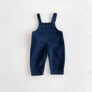 Angou Winter Toddler Baby Boys Girls Pants Overalls Denim Solid Casual Kids Clothes Trousers Wholesale - Product Image 4