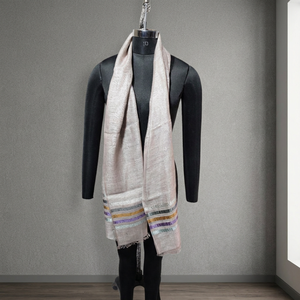 Robe longue en lin rayée légère pour femme, à porter tous les jours, toutes saisons - Product Image 1
