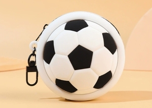 Porte-monnaie, porte-clés, sac de rangement pour écouteurs, sac à monnaie, sac de rangement pour balles de sport (baseball, basketball, football, soccer, tennis) en plastique acrylique perlé avec fermeture éclair, cadeau - Product Image 4