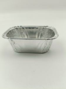 Récipient en aluminium pour moules à pain en aluminium Boîte à pouding de petite taille avec couvercle en plastique 110ml - Product Image 2