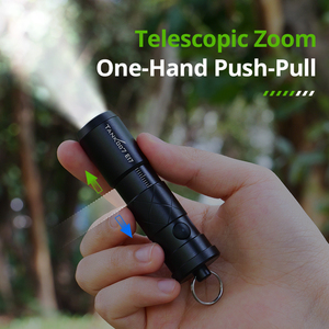 Tank007 E17 từ Mini đèn pin keychain Zoomable túi ngoài trời nhôm EDC Torch ánh sáng <span class=keywords><strong>LED</strong></span> có thể sạc lại - Product Image 3