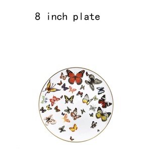Vaisselle en céramique papillon, service de table en porcelaine fine de haute qualité pour mariage et événements - Product Image 6