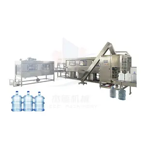 JIEDE Complete Automatic 20 Liter 5 Gallon Bottled Mineral Water Washing Filling Packing Machine Production Line
