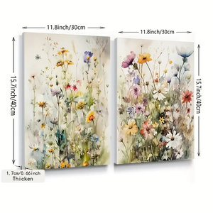 Decorazione casa soggiorno nordico moderno piante fresche acquerello parete arte stampata <span class=keywords><strong>fiori</strong></span> selvatici pittura <span class=keywords><strong>su</strong></span> <span class=keywords><strong>tela</strong></span> - Product Image 5