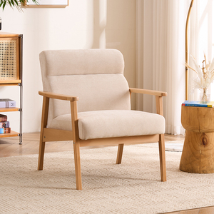 Sillón de Tela de Estilo Moderno <span class=keywords><strong>para</strong></span> el Hogar, Sillón Reclinable <span class=keywords><strong>para</strong></span> Lectura y <span class=keywords><strong>Descanso</strong></span> en la Sala de Estar o el Dormitorio - Product Image 4