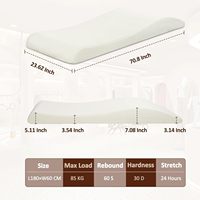 Surmatelas en mousse à mémoire de forme incurvé pour lit de beauté Eyelash Mattraas