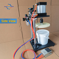 Machine pneumatique de pressage de bouchons pour seaux ronds en plastique de 1L, 2L, 3L, 4L, 5L, équipement de ligne d'emballage avec couvercle