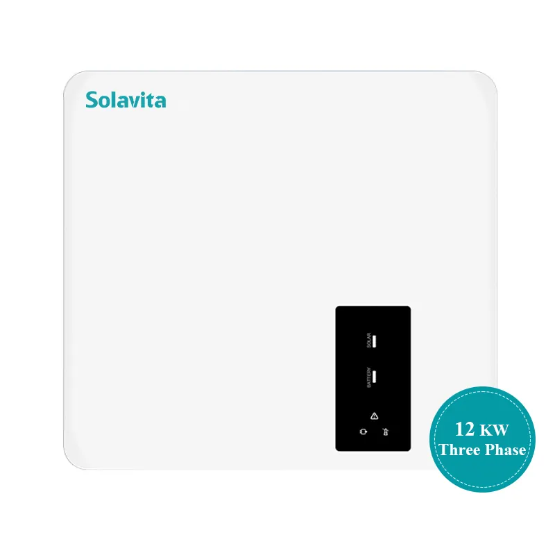 Bestes Angebot Solavita 99% MPPT Wirkungsgrad 12 kVA drei-Phasen-Solar-Hybrid-Wechselrichter PV-Strom ESS-System