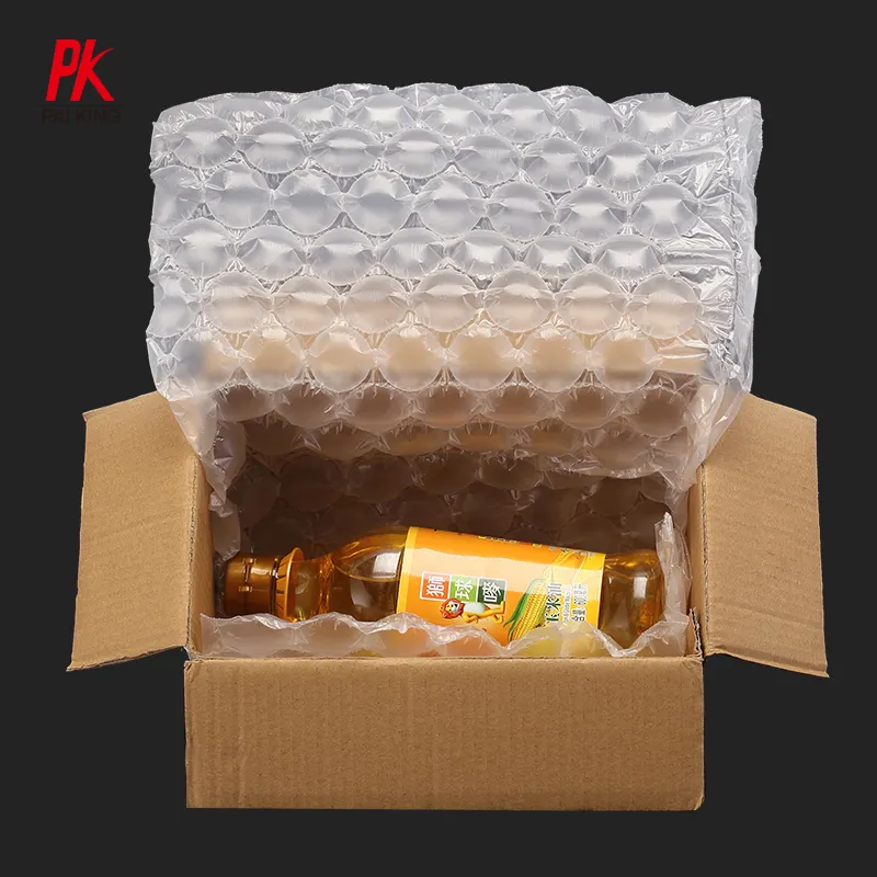 Almofada de bolha de ar à prova de choque, envoltório com embalagem frágil da caixa