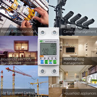 EPEPRO Smart Life Mini Compteur d'Électricité 1P 63A 110V/220V Disjoncteur 6kA MCB Certifié avec Télécommande WiFi