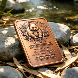 Medalla Rectangular de Cobre Artístico de 1 Kg, 99.9% Puro, Grabada, Pieza Coleccionable para Exhibición - Product Image 6