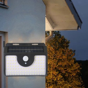 Solar Wall <b>Light</b> 134LED Outdoor Waterproof <b>Motion</b> <b>Sensor</b> Aluminum Alloy Polycarbonate Diffuser Square Shape - Product Image 3