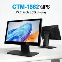 Écran tactile LCD TFT 15,6 pouces, affichage POS, montage VESA en option, pour caisse de magasin de détail, directement de l'usine