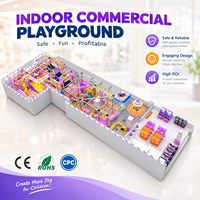 Équipement de terrain de jeux intérieur, structure de jeux souples, toboggans, piscine à balles, parcours d'escalade, jeux d'arcade, tarpoline en mousse, usage commercial