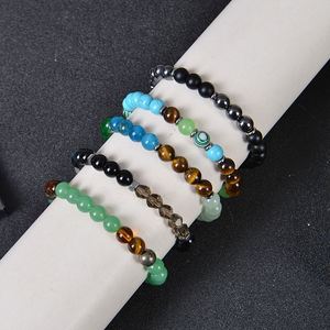 "8mm Green Aventurine & Tiger Eye <b>Bracelet</b> - Handmade Healing Stone Jewelry for Women <b>Men</b> - Product Image 3