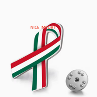 Épinglette en émail avec ruban du drapeau canadien, en acier inoxydable, accessoire patriotique adapté aux vêtements, sacs à dos et chapeaux pour femmes et hommes