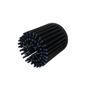 ฮีทซิงค์อะลูมิเนียมทรงกลมสีดำ MDC 6063 สำหรับอุปกรณ์ไฟ LED ระบายความร้อน - Product Image 1