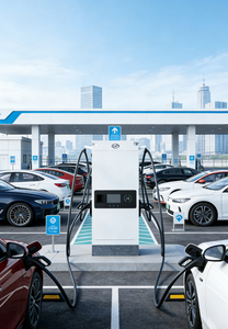 شاحن سيارات كهربائية سريع بقدرة 60-240 كيلوواط، 10 بوصات، 250 أمبير تيار مستمر، محطة شحن تجارية متوافقة مع CCS2، شاحن سيارات كهربائية ثنائي المنفذ متوافق مع OCPP 1.6 و2.0 - Product Image 5