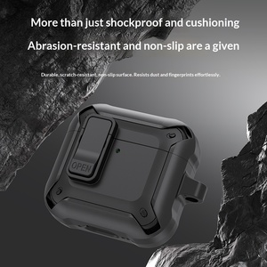 Protective <b>Case</b> For Apple AirPods 4 And AirPods Pro 2 With Snap <b>Switch</b> Design AntiDrop Slim Cover - Product Image 3