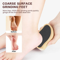 Râpe à pieds double face réutilisable avec logo personnalisé, éliminateur de callosités professionnel en plastique et verre