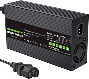 <span class=keywords><strong>Chargeur</strong></span> de batterie lithium-ion 84V 8A 9A 10A en boîtier aluminium noir pour outils électriques, compatible avec les batteries lithium 20S 72V - Product Image 4