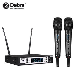 DK9000 Sistema DE MICRÓFONO INALÁMBRICO digital de rendimiento Señal estable para uso en conferencias de Ingeniería de Sonido Hecho de metal duradero - Product Image 1