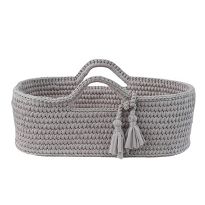 เตียงนอนเด็กทำมือตะกร้าหญ้าทะเลสำหรับห้องนอนและห้องนั่งเล่นเป็นมิตรกับสิ่งแวดล้อม - Product Image 2