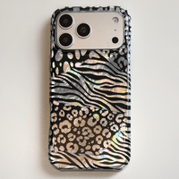 Nouvelle coque de téléphone multicolore à imprimé léopard et zèbre pour iPhone 17 Pro Max 16 15 15 Pro Max – Housse de protection arrière