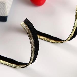 Cinta Elástica de Spandex con Rayas Metálicas Brillantes, Cinta Jacquard Personalizada para Cinturillas de Ropa Interior, Adornos de Ropa y Decoración de Pantalones - Product Image 4