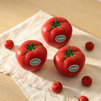 Bougie parfumée hyper-réaliste en forme de tomate, faite à la main en cire de soja, bougie fruitée originale pour la décoration de la maison, cadeau d'anniversaire, décoration de fête