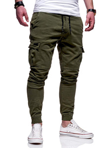<strong>Mens</strong> Cargo Pants Slim Fit Gym Sweatpants Workout <strong>Drawstring</strong> Cotton <strong>Trousers</strong> With Pockets - Product Image 5