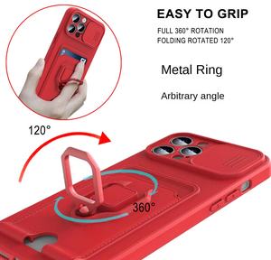 L'étui de protection tout compris trois en un convient à l'<span class=keywords><strong>iPhone</strong></span> 14/15/16 avec le curseur de la caméra magnétique et la sangle du téléphone - Product Image 6