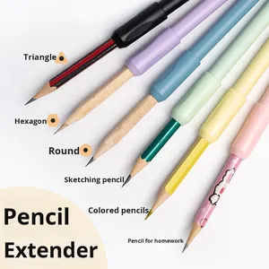 Tige d'extension universelle pour crayon, spécialement conçue pour les élèves, corrigeant la posture <span class=keywords><strong>de</strong></span> la prise en main des <span class=keywords><strong>crayons</strong></span> standard - Product Image 1