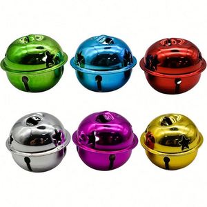 Campanas Decorativas Redondas de Metal, Adorno con Corte de Estrella para Manualidades, Decoración Navideña para el Hogar, Regalo para Árbol de Navidad - Product Image 1