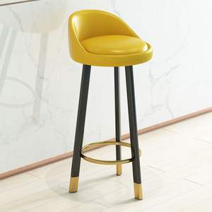 <span class=keywords><strong>Tabouret</strong></span> <span class=keywords><strong>de</strong></span> <span class=keywords><strong>bar</strong></span> avec dossier en tissu, <span class=keywords><strong>tabouret</strong></span> <span class=keywords><strong>de</strong></span> comptoir pour îlot <span class=keywords><strong>de</strong></span> cuisine et <span class=keywords><strong>bar</strong></span>, chaise <span class=keywords><strong>de</strong></span> comptoir moderne avec pieds en métal doré - Product Image 3