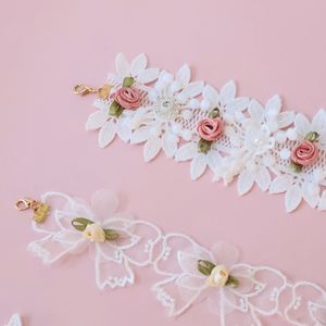 Nouveau collier élégant en dentelle pour chat et chiot, collier en dentelle blanche avec nœud mignon, nouveaux costumes de princesse pour chat à la mode - Product Image 4