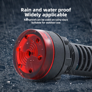 12V benlee Red LED flash acoustooptic báo động nhựa <span class=keywords><strong>buzzer</strong></span> DC12V DC24V AC 220V 22 Mét liên tục âm thanh - Product Image 3