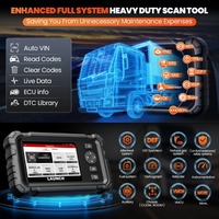 Herramientas de Diagnóstico para Todos los Sistemas de Camiones de Carga Pesada LAUNCH CRP129 HD Elite 2024 con 7 Servicios de Aceite, Velocidad e Inyector, Escáner OBD2 Crp129hd