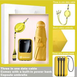 Wholesale Promotional Luxury <b>Gifts</b> Items Business Customizable <b>Gift</b> <b>Set</b> With Power Bank and Umbrella - Product Image 3
