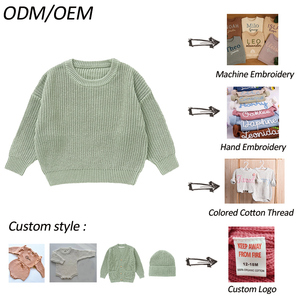 Pullover all'ingrosso 100% cotone biologico maglione lavorato a maglia invernale bambino bambino bambino bambino maglieria - Product Image 6