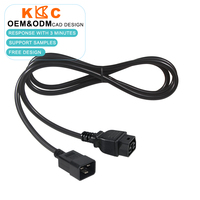 Câble d'alimentation C20 vers SDG400 Saf-D-Grid 20A SJT 12AWG 6FT 10FT Robuste pour PDU de centre de données