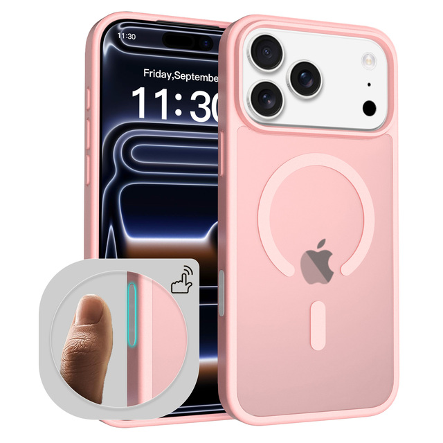 Premium Magnetic Shockproof Frosted iPhone 17 16 15 14 Pro Max Phone Case with Camera Control Button Feature Luxury Cover