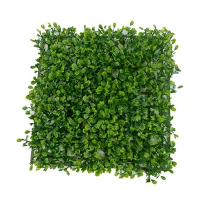 Großhandel künstliche kunststoff grün gras wand buchsbaum bord grün matte für zu hause im freien dekoration wand