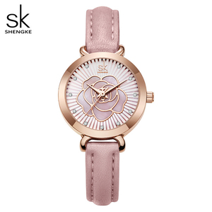 Niche High End Women's Waterproof Rose Pattern Leather Strap Wristwatch - Product Image 4