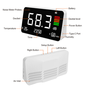 Analizadores de gas Medidor de sonido de ruido Garantía de 1 año Medidor de decibelios y detector de sonido Higrotermógrafo - Product Image 2