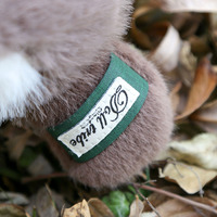 Doll Tribe Blessing Otter Adorable Peluche courte réaliste, apaisante pour les jeunes, cadeau d'anniversaire, en coton PP, avec sac en filet