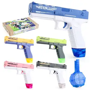 Factory new kids adults outdoors electric spray summer rechargeable squirt automatic real looking glock blaster gel water guns t