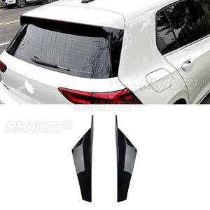 2 pièces Spoiler latéral de fenêtre arrière noir brillant pour Volkswagen Golf 8 MK8 2020-2021 Accessoires de voiture - Product Image 1
