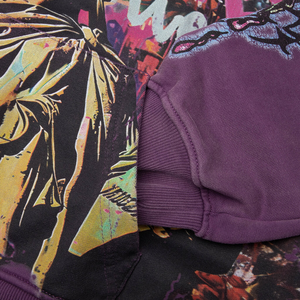 Sudadera con Capucha para Hombre, Personalizada OEM, con Impresión en Toda la Superficie, Lavado Profundo, Tratamiento Desgastado, Impresión de Pedrería y Bordado - Product Image 3
